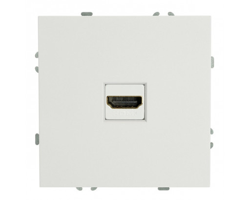 STEKKER СУ Эмили Белый фарфор Розетка HDMI 2.0 (механизм)  RST00-5118-01 (50163) 1/12/120