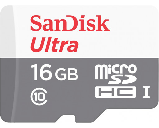 Карта памяти MicroSD 16 Gb class 10 (без ад.) SanDisk UHS-I A1 Ultra 98MB/s (SDSQUNC-016G-ZN3MN)