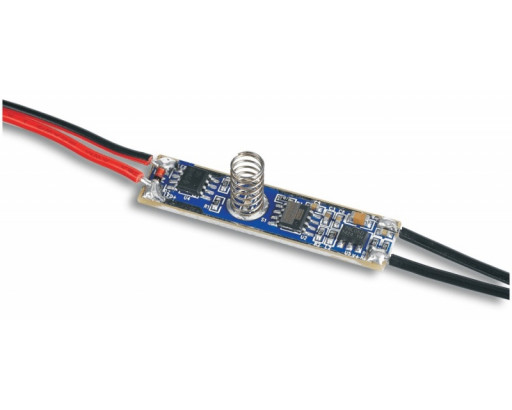 Диммер мини 1-3А  9V-24V сенсор для профиля (с проводами)