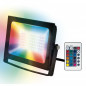Прожектор Светодиодный  30W  RGB с пультом (2500lm 120°) ULF-F60-30W/RGB IP65 200-240V BLACK Uniel