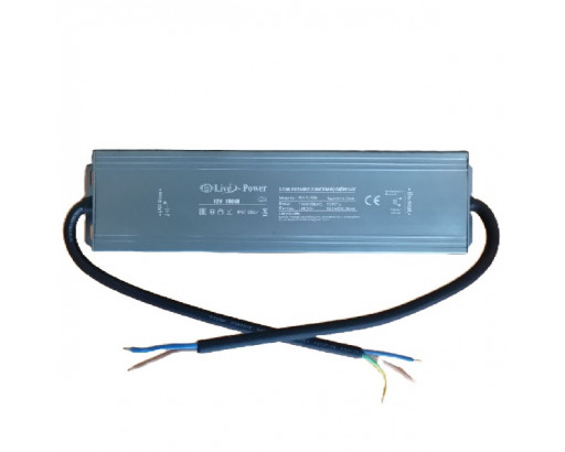 Блок питания для светодиодной ленты 12V IP67 150W (12,5А) (214х53х20) MRM / Live-Power алюминий MR-12150/MG-12150