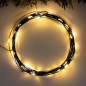 Гирлянда Нить Роса уличная светод. 30м, 300 LED, Теплый белый, темный провод (с контроллером IP44)