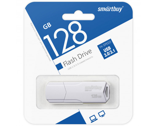 Флеш-накопитель USB128-Gb Smartbuy USB3.0/3.1    CLUE Black (SB128GBCLU-K3)
