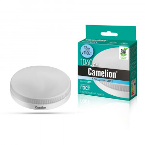 Лампа светодиодная Таблетка GX53 12W 220V 4500K Матовая 1040Лм (74х26мм) Camelion LED12-GX53/845 12787