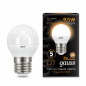 Лампа светодиодная Шар E27 _9,5W 220V 3000K Матовая G45 890Лм (45х86мм) Gauss Black 105102110