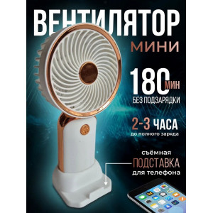 Вентилятор аккумуляторный (Type-C, 1 скорость, съемная подставка ) Mini Fan180