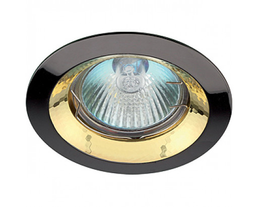 KL29 А GU/G литой пов. «тарелка» MR16,12V, 50W черный металл/золото