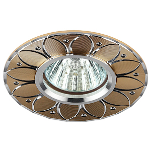 KL42 SL/GD литой пов.MR16,12V, 50W серебро/золото
