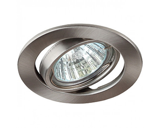 ST2A SN штампованный поворотный MR16,12V, 50W сатин никель   (Я)