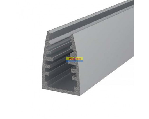 Профиль для LED ленты  ДЛЯ СТЕКЛА толщ до 6мм 1813-2 (2000х18x13мм) Шир. ленты до 10мм, анодированный (без заглушек и крепежа) 146-238 REXANT