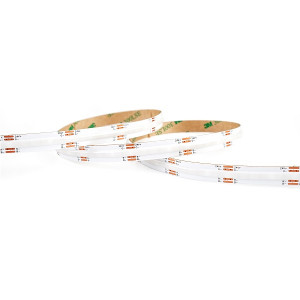 Лента 24v IP20 RGB 14W/m FCOB КАТУШКА 5м ШИРИНА 10мм 576LED/м RGB 1616Лм RA>90 кратность реза 50мм