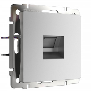 WERKEL Серебро матовый Розетка Ethernet RJ-45 W1181065