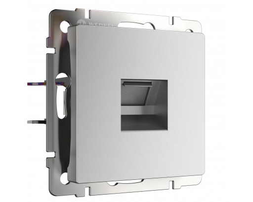 WERKEL Серебро матовый Розетка Ethernet RJ-45 W1181065