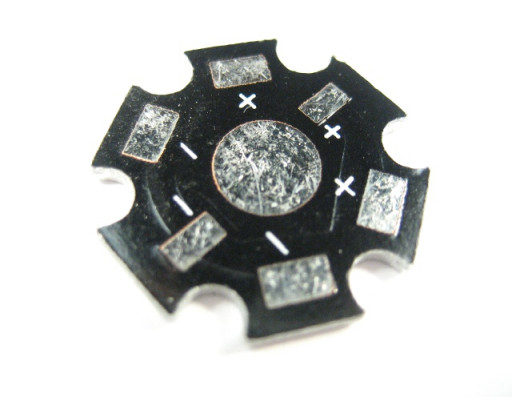 Радиатор для светодиодов 1-5w 20мм STAR                     №1362      (Я)