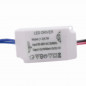 Драйвер LED 220V  (1-3w) *1w/300mA DC3-12V в корпусе             "А"