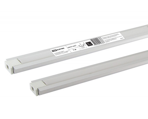 Профиль для LED ленты врезн. 2206 (1000х22x6мм) Шир. ленты до 10мм (рассеив. БЕЛЫЙ матовый, загл.-2шт.) SQ0331-0483 TDM