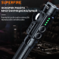 Фонарь ручной Аккум. Superfire J05 (4LED, 7+5W, заряд от USB, Type-C, 3+4 режима, акк. 18650, 2000mAh, 450лм, 3000K, магнит)