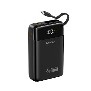 Аккумулятор внешний (Power bank)  20000mAh PD45W Display MIVO MB-213Q