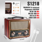 Радиоприёмник deespi РЕТРО RE-08 (Bluetooth, USB, microSD, AUX)