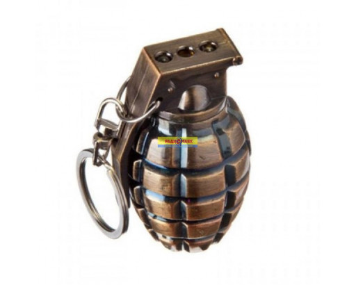 Фонарь-брелок граната (2 led+лазер)      810