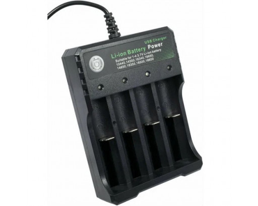 Зарядное устройство Li-ion A-WG0082A / BH-042100-04U на 4акк. USB  (26650/18650/14500/10440/16340/16650/14650/18350/18500)