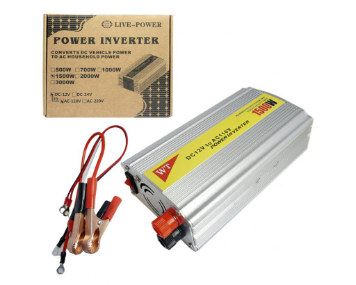 Инвертор автомобильный 12V-220V  (1500W)