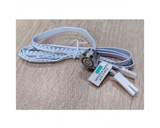 Кнопка сенсорная с проводом 100+100см (12V, 5A/60W, ON/OFF+диммер) FTM01