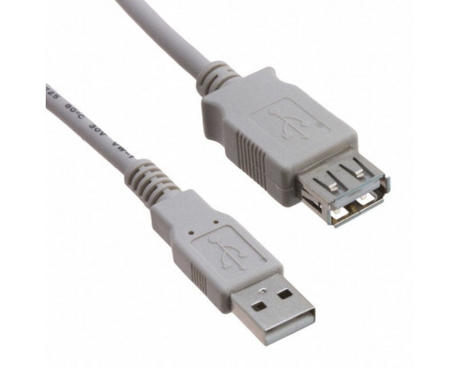 Шнур USB 2.0 ХВОСТ   0,3 м (штекер-гнездо)   3-70003   APH-451_0.30