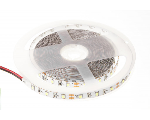 Лента 12v IP20 ХОЛОДНЫЙ Белый 19,2W/m КАТУШКА 5м SMD2835 240LED/м 6000-6500к LUX