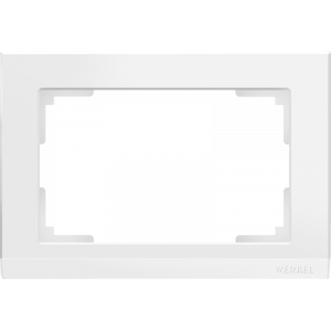 WERKEL Рамка Stark Белый для 2-ой розетки   WL04-Frame-01-DBL-white / W0081801