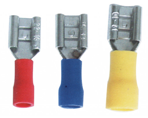 Наконечник плоский изолир гнездо 0,5-1,5мм.кв. 3,8    (FDD1.25-110(5))     АРК-340 / 08-0411Красн