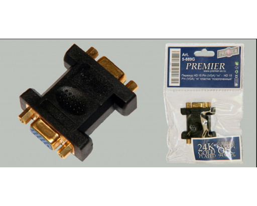 Переходник гн. VGA 15pin * VGA 15pin гн.    17-6817 / 5-889G