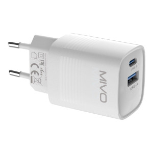 СЗУ 3,0А  30W USB+Type-C 5V-12V=2А-3А (GaN, PD30W, QC) MIVO MP-301Q