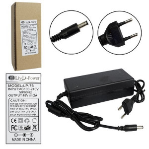 Блок питания 48V*2А   (шт 5,5мм х 2,5мм)  LP76