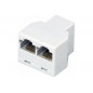 Компьютерный двойник RJ-45 (8P-8C) (1 гнездо-2 гнезда)    03-0103             6-182