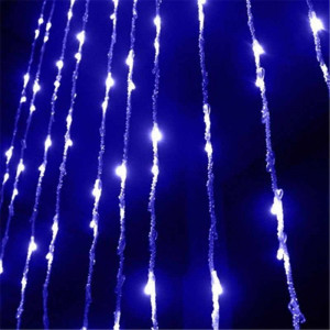 Гирлянда     Дождь  шир.200сm x выс.200сm, Синий, ЭФФЕКТ ВОДОПАДА, 160 LED (360L)