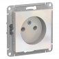 Schneider electriс AtlasDesign Жемчуг Розетка 1-я без заземления, 16А, механизм,  ATN000441