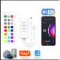 Контроллер для RGB лент (WIFI+ПДУ) Tuya 5V-24V, голос. упр., 144W