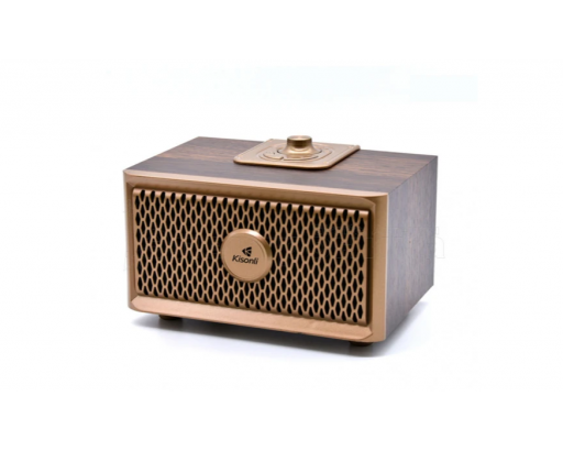 Колонки компьютерные USB Kisonli G2 (golden+brown, радио, Bluetooth)