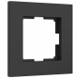 WERKEL Рамка Slab (Черный матовый) на 1 пост    W0012908