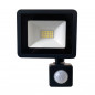 Прожектор Светодиодный с датчиком движения 20W 6400K (1800lm)  2835SMD 134х105х28 черный SFL80-20 IP65 29522 Saffit