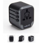 Адаптер сетевой универсальный с USB портами (туристический) MIVO MC-302