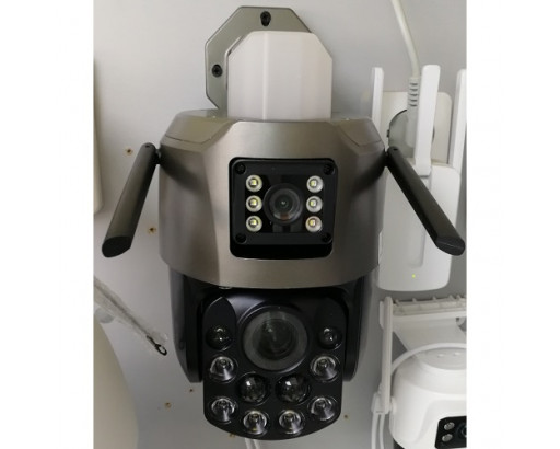 Камера IP поворотная Wi-Fi с удаленным доступом настенная (6 Mpx (3+3), зум 18х,линза 6-36мм, MicroSD до 128Гб, ICSee, XMEYE APP) EP5-QQ-6M-18X