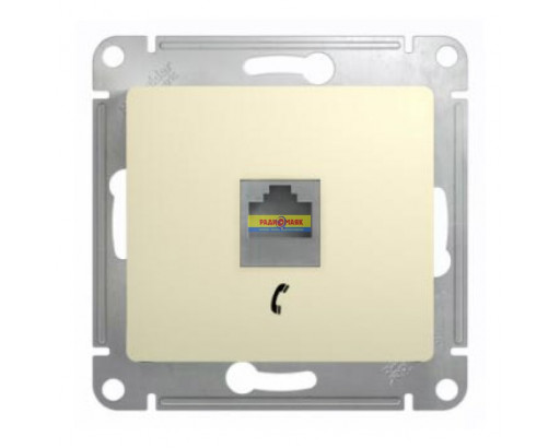 Schneider electriс GLOSSA Бежевый Розетка телефонная RJ-11                GSL000281T    (Я)