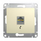 Schneider electriс GLOSSA Бежевый Розетка телефонная RJ-11                GSL000281T    (Я)