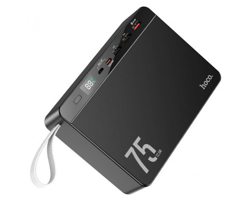 Аккумулятор внешний (Power bank) HOCO J94 75000mAh 22,5W, быстрый заряд, чёрный