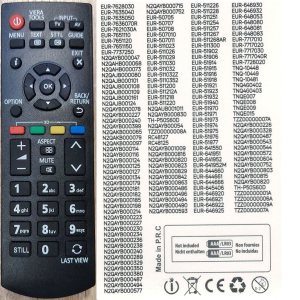 Пульт Универсальный для PANASONIC RM-L1180V/RM-1180M корпус N2QAYB000815