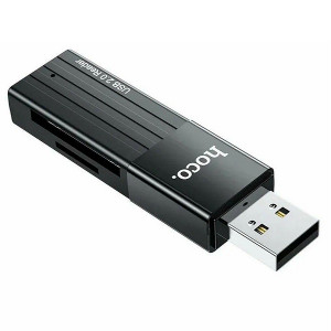 Картридер HOCO HB20 USB2.0 SD/microSD черный