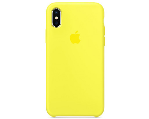 Чехол - накладка для iP XS max силикон Желтый (№32 / №4)