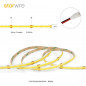 Лента 24v IP20  белый 10,5W/m FCOB КАТУШКА 5м ШИРИНА 8мм 480LED/м 4000К 1165Лм RA>90
